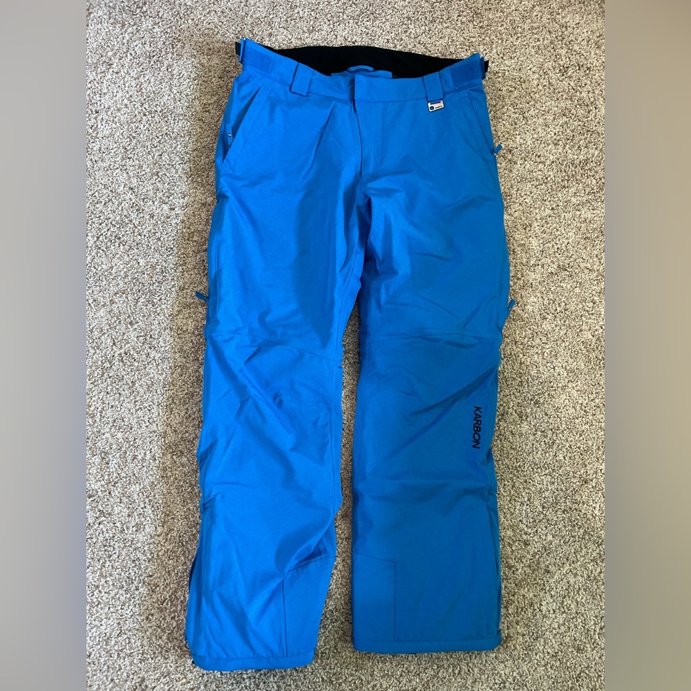 Karbon ski/snowboardpants - blue - Men's Large - good condition
